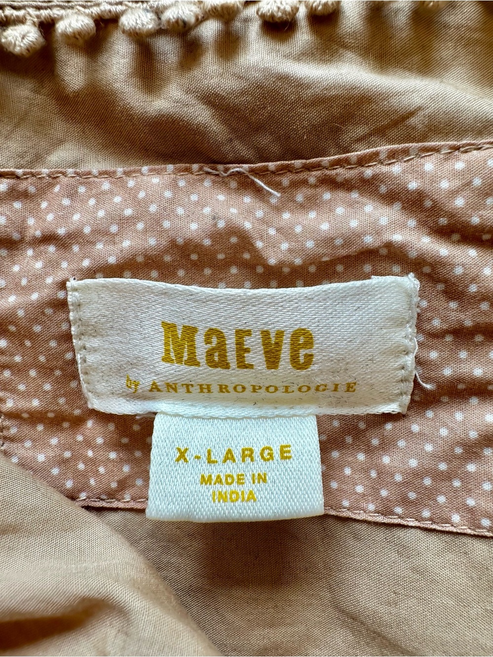 Maeve Anthropologie Bennet Pearl Embellished Button Down Shirt XL $198 - Picture 7 of 11